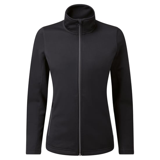 Premier Womens/Ladies Dyed Sweat Jacket (Black)