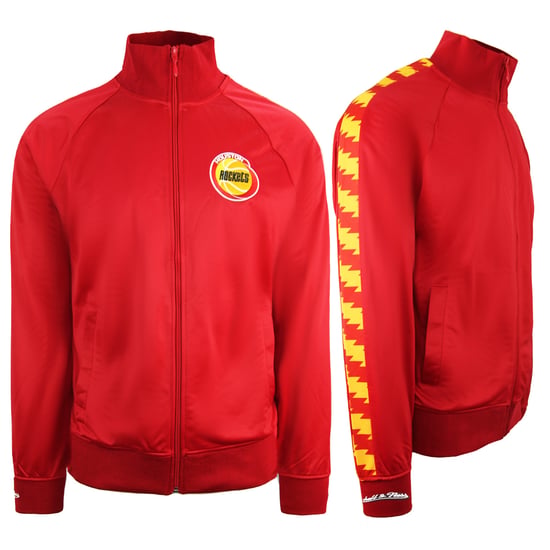 Mitchell & Ness Houston Rockets Track Jacket Taped Top Red Men TRJKDA18017 HROSC