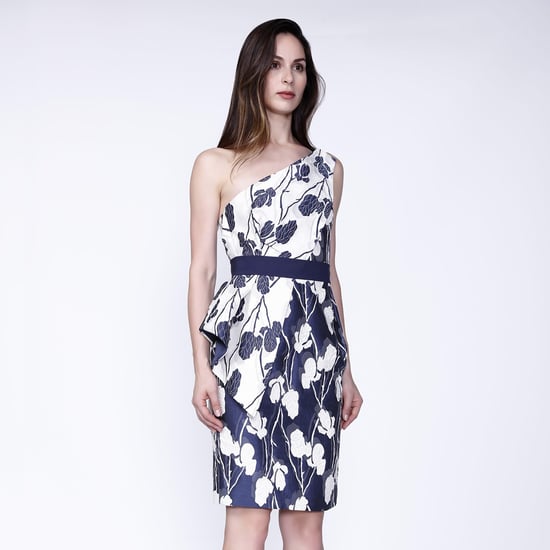 Jacquard flower bustier dress - Image 1