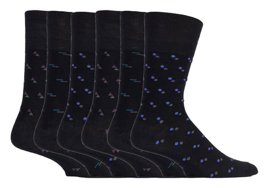 Tienda de Calcetines Gentle Grip - 6 Pares de Calcetines de Bambú No Elásticos para Hombre - SOMRM03 - Image 1