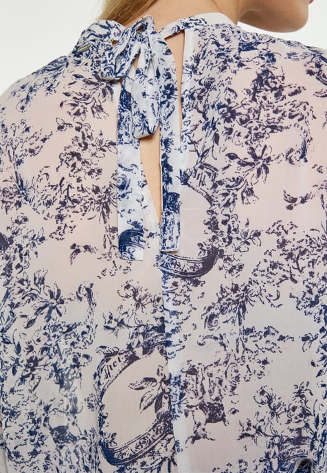 Dreimaster Blouse women marine white - Image 5