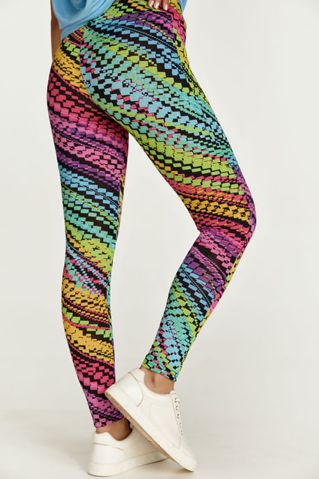 Leggings estampados multicolor lila - Image 5