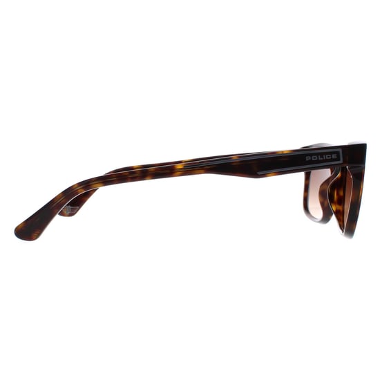 Police Rectangle Mens Shiny Dark Havana Brown Gradient SPLB40N Arcade 2