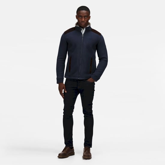 Regatta Mens Faversham Full Zip Fleece Jacket (Navy)