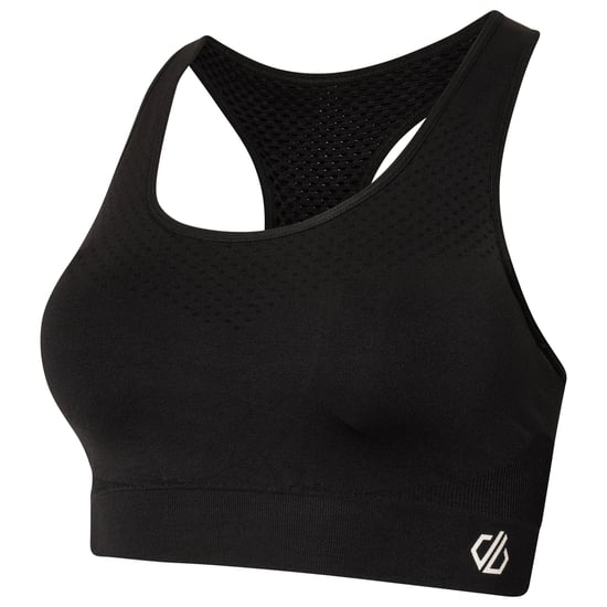 Dare 2b Womens/Ladies Dont Sweat It Sports Bra (Black/Black) - Image 3