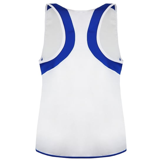 Mizuno Team Authentic - Camiseta sin mangas para niños, color blanco y azul - Image 2