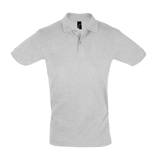 SOLS Mens Perfect Pique Short Sleeve Polo Shirt (Grey Marl) - Image 1