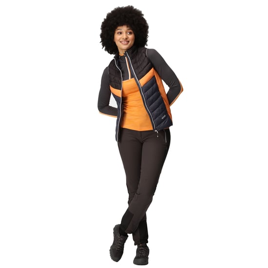 Regatta Womens/Ladies Harrock II Baffled Gilet (Seal Grey/Black)