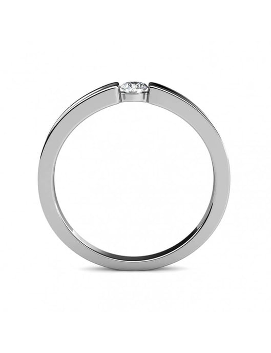 Anillo Simplicity - Plata y Cristal - Image 5