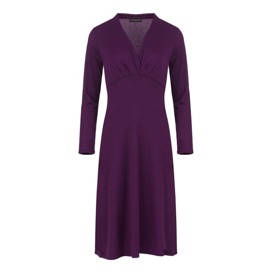 Long Sleeve Empire Line Knit Style Dress