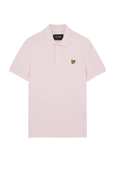 Lyle & Scott Polo SS Plain Polo Shirt Pink - Image 1