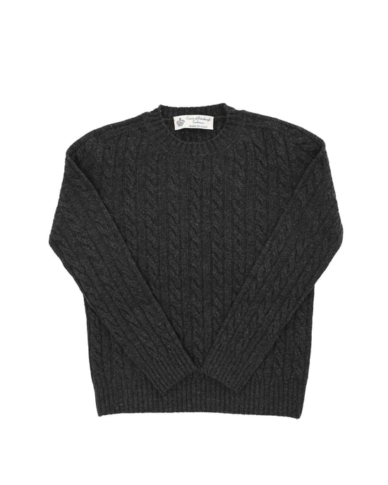 Crown Of Edinburgh Cashmere Womens Round Neck Sweater Coe 0013 Black