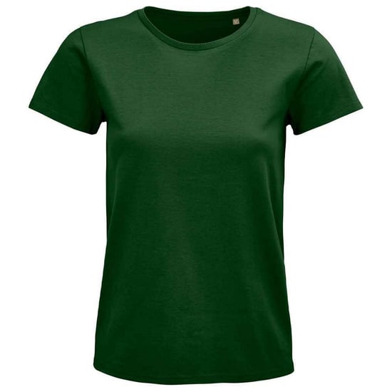 SOLS Womens/Ladies Pioneer Organic T-Shirt (Bottle Green) - Image 1