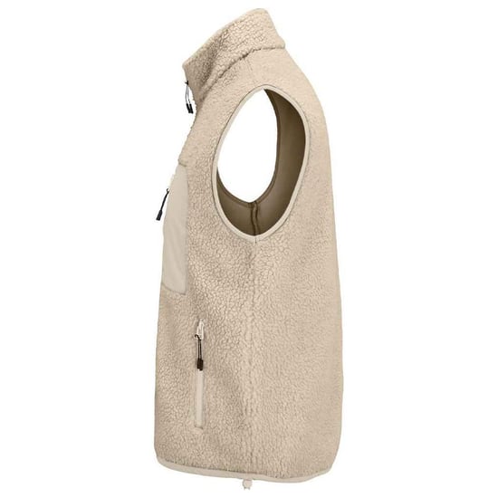 SOLS Unisex Adult Fury Sherpa Body Warmer (Shear Beige/Beige) - Image 2