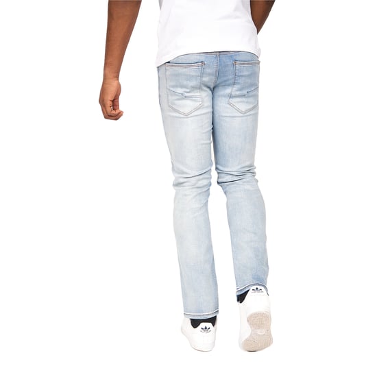 Crosshatch Mens Cadman Straight Jeans (Light Wash) - Image 2