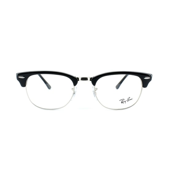 Montura de Gafas Ray-Ban Redonda Brillante Negra Unisex para Mujeres - Image 1