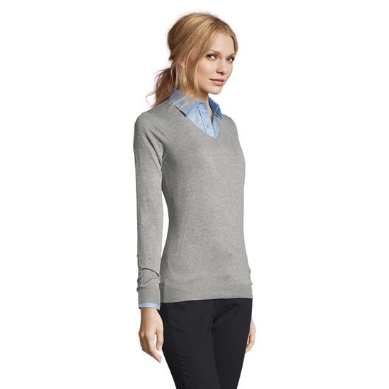 SOLS Womens/Ladies Glory Jumper (Grey Melange) - Image 3