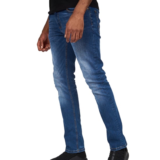 Crosshatch Mens Svelte Stretch Jeans (Stone Wash) - Image 3