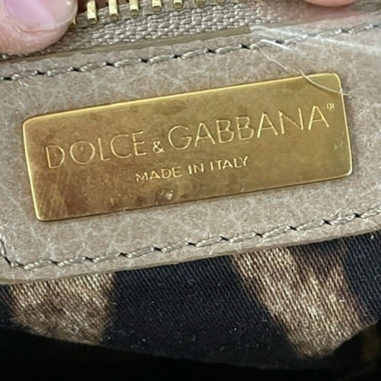 Dolce & Gabbana Large Sicily Hand Bag in Brown Calfskin Leather - Image 5