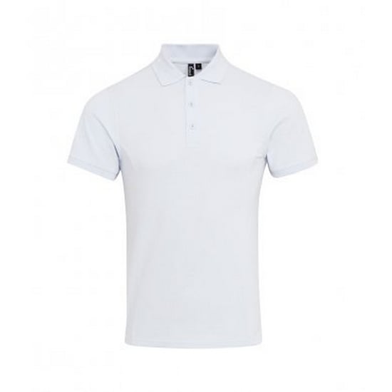 Premier Mens Coolchecker Plus Piqu Polo Shirt (White) - Image 1