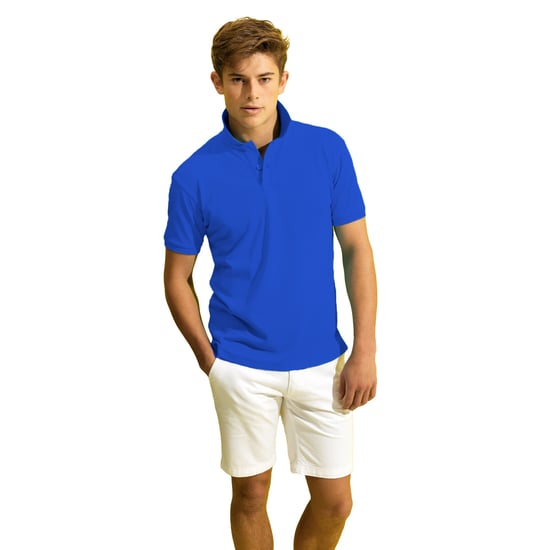 Asquith & Fox Mens Super Smooth Knit Polo Shirt (Bright Royal) - Image 2