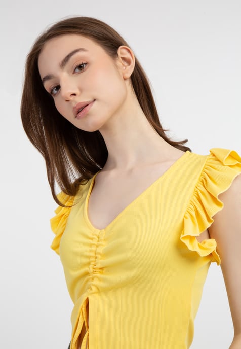 Mymo Top women light yellow - Image 5