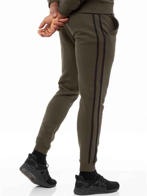Enzo | Conjunto de Chándal con Capucha y Cinta de Pullover para Hombre - Caqui - Image 6