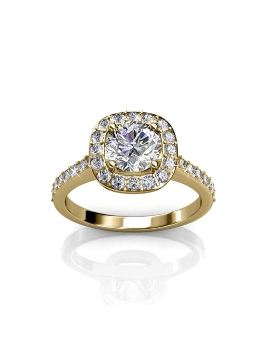 Anillo Cushy - Oro y Cristal - Image 3