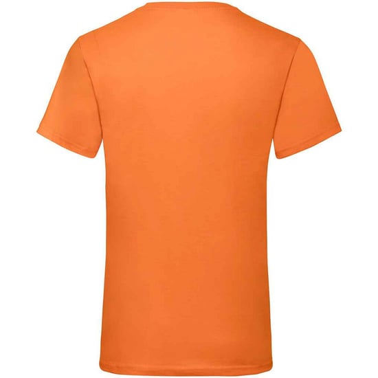 Fruit of the Loom Mens Value V Neck T-Shirt (Orange) - Image 2