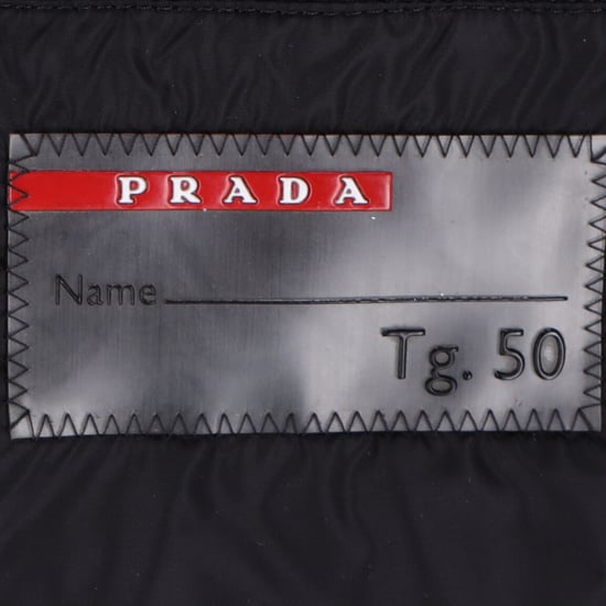 Prada Sport Quilted Hooded Down Jacket in Black Nylon - Image 4