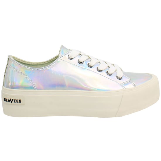 Zapatos de Mujer Seavees Monterey Platform Sun Valley Plata - Image 1
