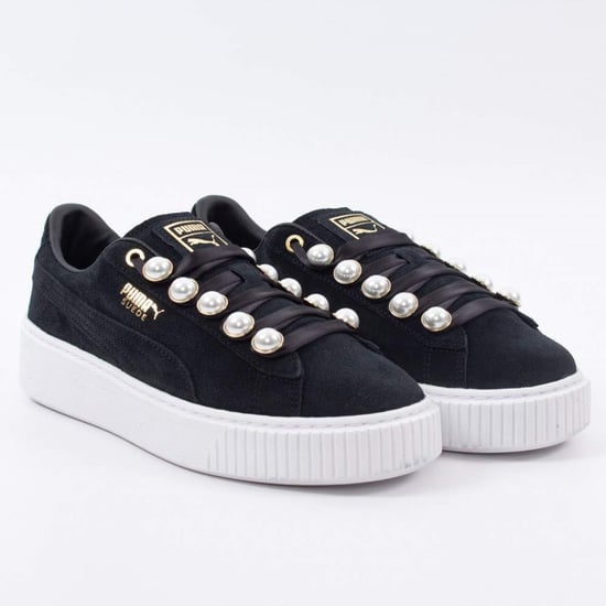 Puma Mujer Wildleder Plateau-Sandalen mit Glitzer - Image 1