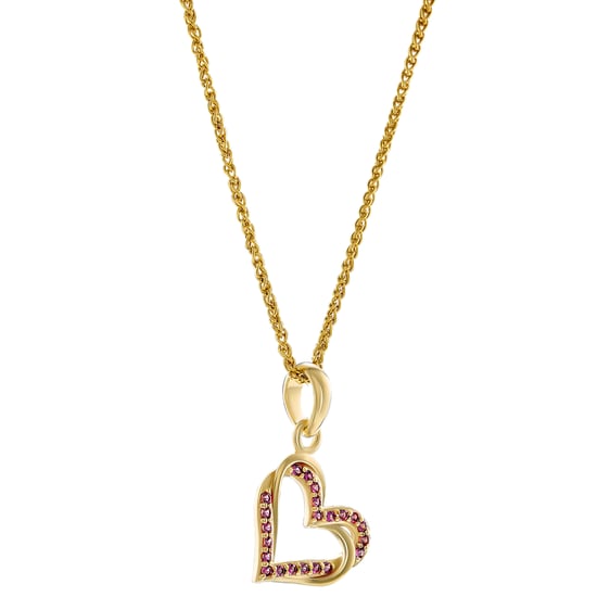 Orphelia 'Cecilia' Women's 925 Sterling Silver Pendant with Chain - Gold ZH-7584/R - Image 2