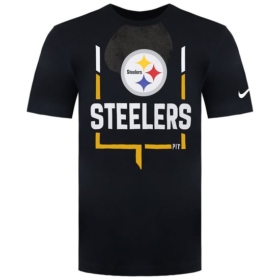 Camiseta negra para hombre Nike NFL Pittsburgh Steelers Legend Goal Post - Image 1