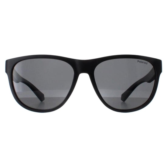 Polaroid Round Unisex Matte Black Grey Polarized PLD 2156/S