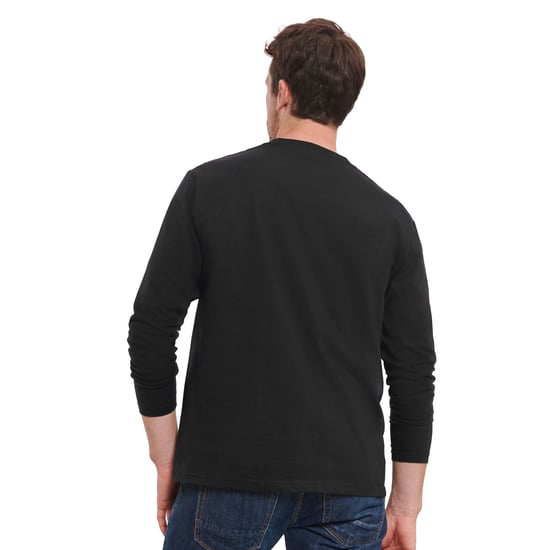 Russell Mens Classic Long-Sleeved T-Shirt (Black)