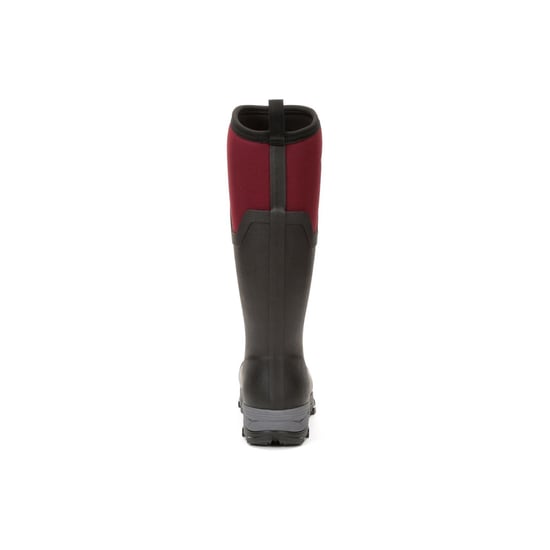 Muck Boots Arctic Ice Tall Rubber Black/Maroon Wellington Boots - Image 2