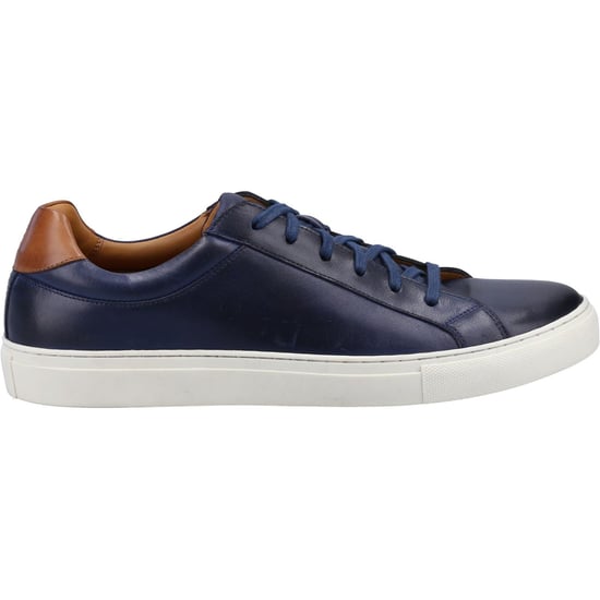 Hush Puppies Colton Leather Men's Navy Trainers - Image 4