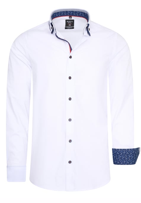 Rusty Neal Overhemd Regular Fit Blanco - Image 1