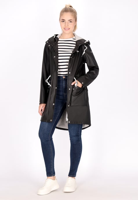 Schmuddelwedda raincoat women black - Image 2