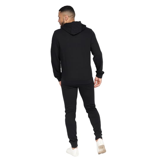 Crosshatch Mens Braxson Full Zip Hoodie (Black) - Image 2
