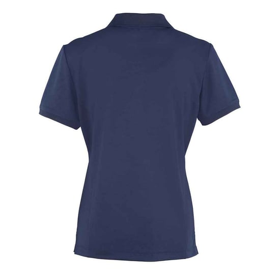 Premier Womens/Ladies Coolchecker Pique Polo Shirt (Navy) - Image 2