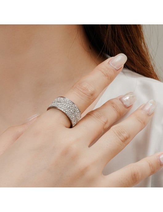 Anillo Elodie - Plata y cristal - Image 2