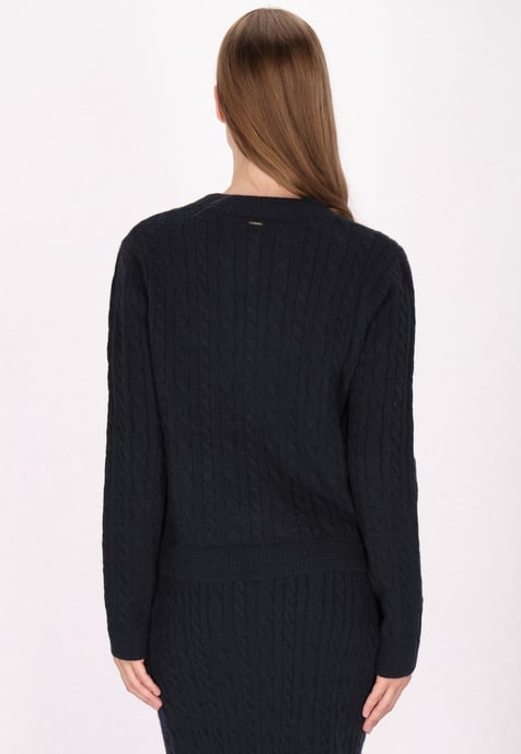 Dreimaster Cardigan women marine - Image 4