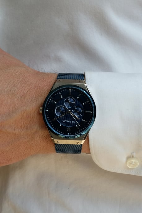 Orphelia Saffiano Men's Blue Watch OR72902