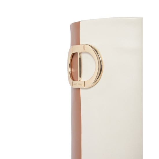 Brown and White High Lyrical Boot