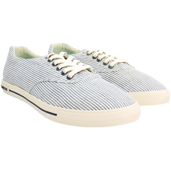 Seavees Hermosa Seersucker Zapatillas de Hombre Azules - Image 2