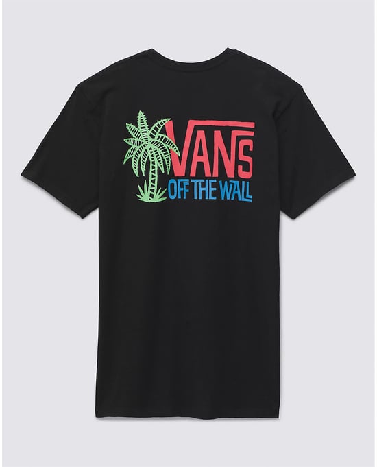 VANS Palm Lines Short Sleeve T-Shirt in Black - Image 1