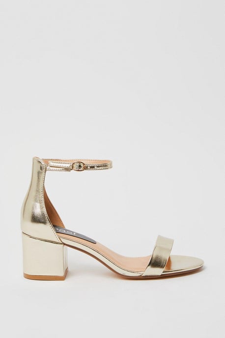 Thelma Ankle Strap Medium Block Heeled Sandals - Image 2