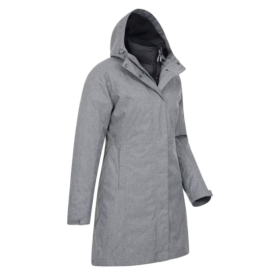Mountain Warehouse Womens/Ladies Alaskan Long 3 in 1 Jacket (Dark Grey) - Image 3